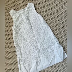 Beautiful Embroidered 5T Easter White Floral Dress